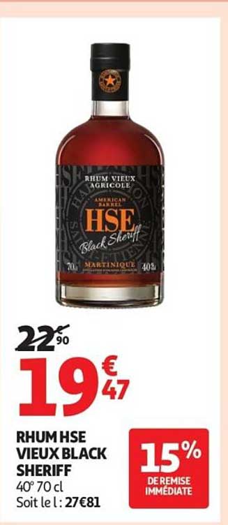 RUM HSE VIEUX BLACK SHERIFF