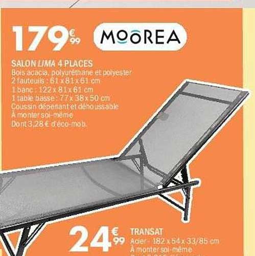 SALON LIMA 4 PLACES
