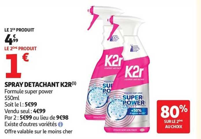 SPRAY DETACHANT K2r(1) Formule super power 550ml