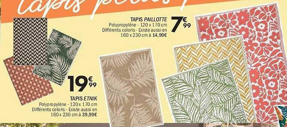 TAPIS PAILLOTTE