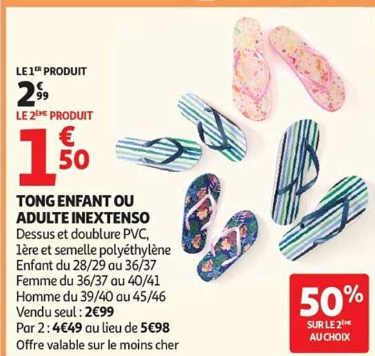 TONG ENFANT OU ADULTE INEXTENSO