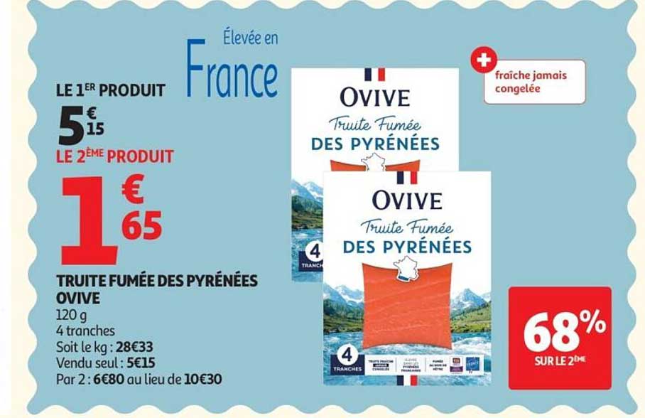 TRUITE FUMÉE DES PYRÉNÉES OVIVE