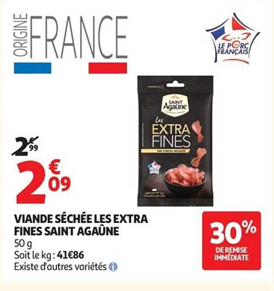 VIANDE SÉCHÉE LES EXTRA FINES SAINT AGAÛNE