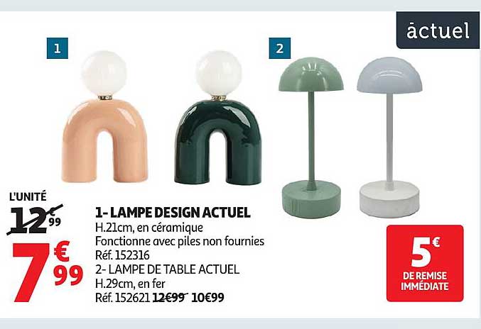 1- LAMPE DESIGN ACTUEL