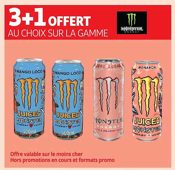 3+1 OFFERT AU CHOIX SUR LA GAMME