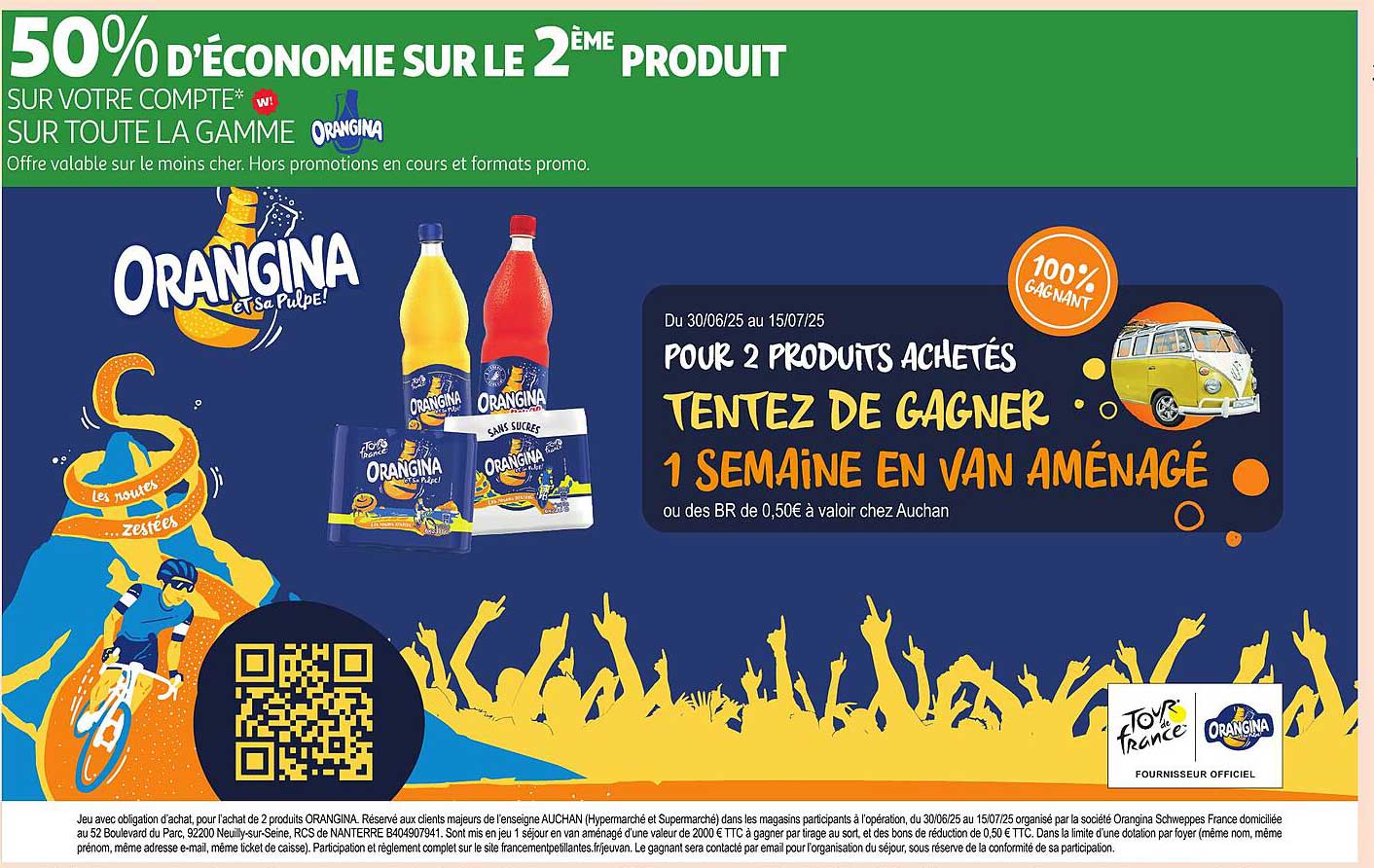 50% d'économie sur le 2ème produit