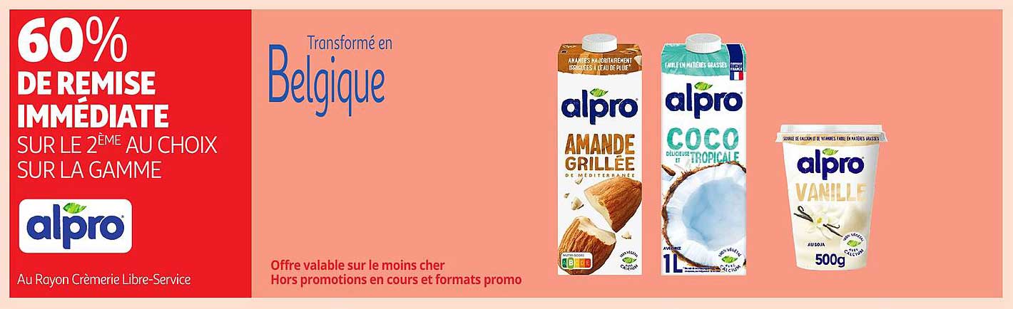 60% DE REMISE IMMÉDIATE SUR LE 2ÈME AU CHOIX SUR LA GAMME