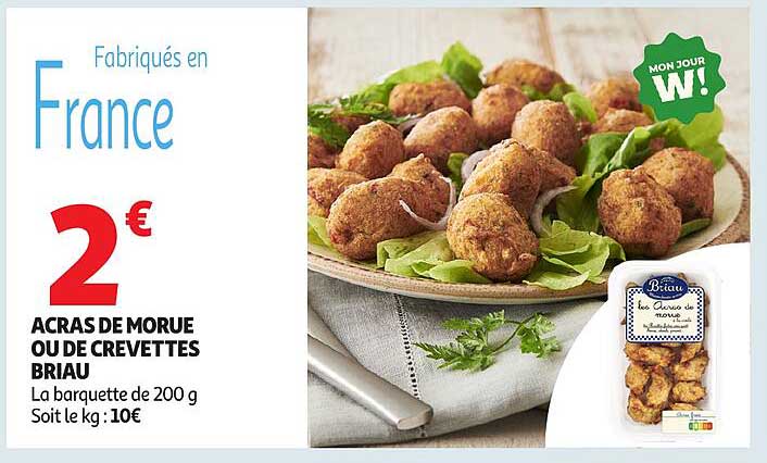 Acras de morue ou de crevettes Briau