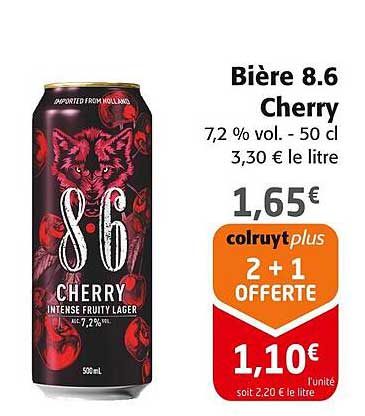 Bière 8.6 Cherry