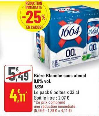 Bière Blanche sans alcool 0,0% vol.