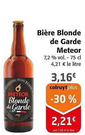 Bière Blonde de Garde Meteor