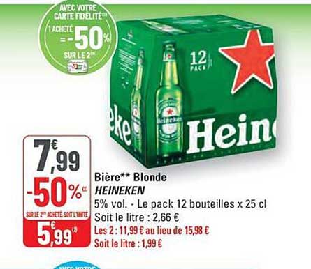 Bière** Blonde HEINEKEN