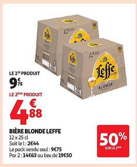 BIÈRE BLONDE LEFFE