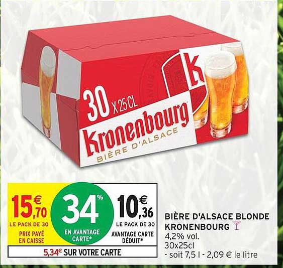 BIÈRE D'ALSACE BLONDE KRONENBOURG