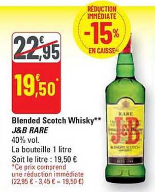 Blended Scotch Whisky J&B RARE 40% vol.