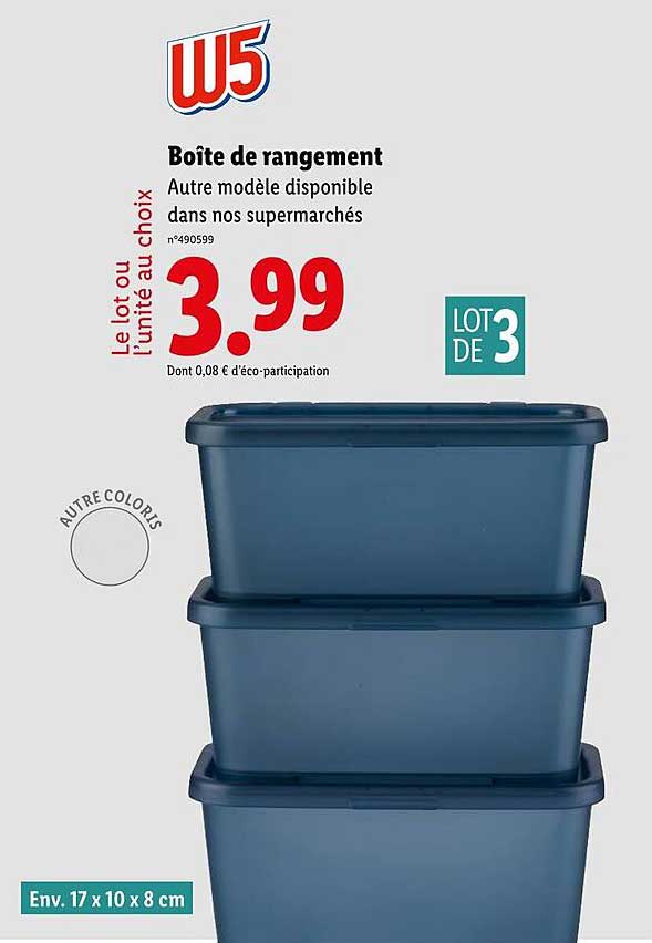 Boîte de rangement