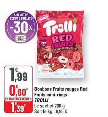 Bonbons Fruits rouges Red Fruits mini-rings