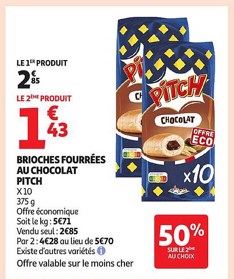 BRIOCHES FOURRÉES AU CHOCOLAT PITCH