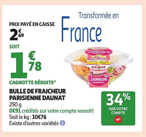 BULLE DE FRAICHEUR PARISIENNE DAUNAT