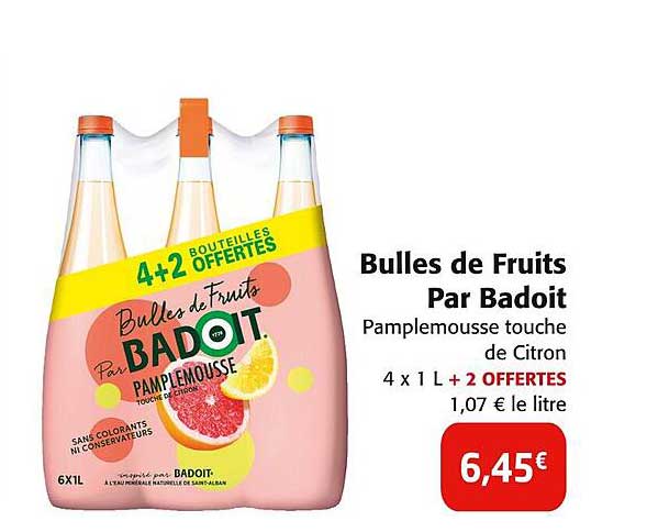Bulles de Fruits Par Badoit