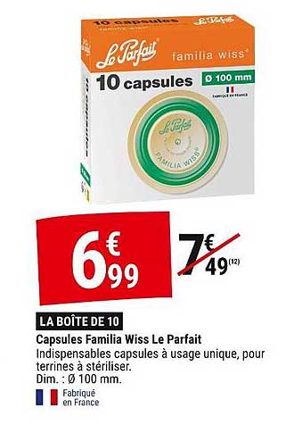 Capsules Familia Wiss Le Parfait