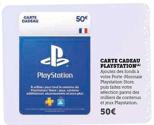 CARTE CADEAU PLAYSTATION