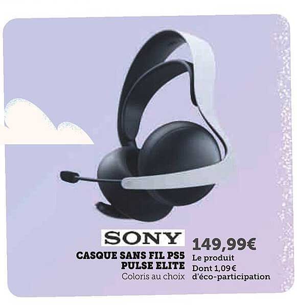 CASQUE SANS FIL PS5 PULSE ELITE