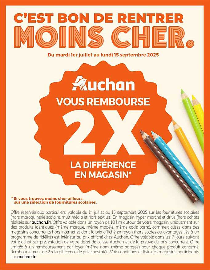 C’est bon de rentrer moins cher.