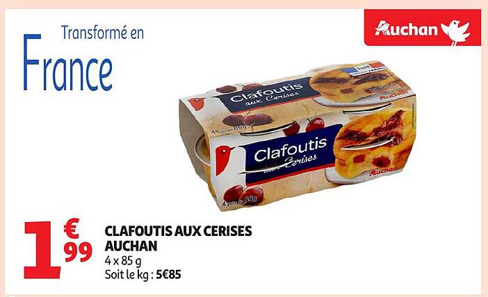 CLAFOUTIS AUX CERISES AUCHAN