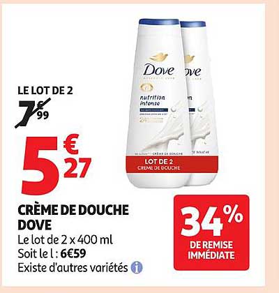 CRÈME DE DOUCHE DOVE