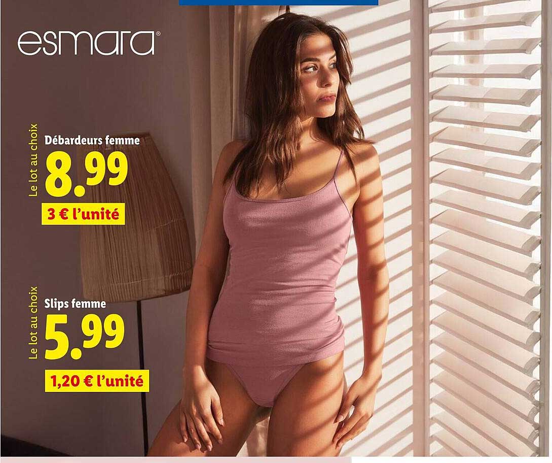 Débardeurs femme et Slips femme