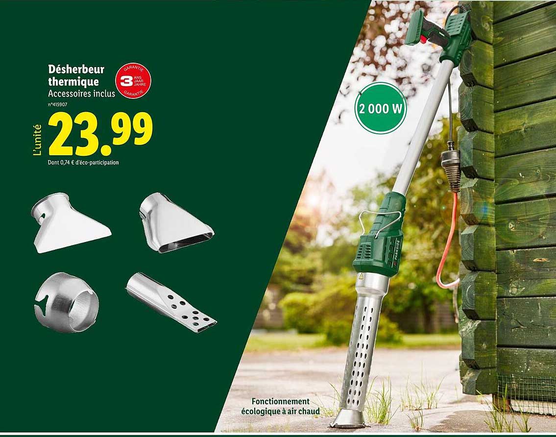 Désherbeur thermique Accessoires inclus