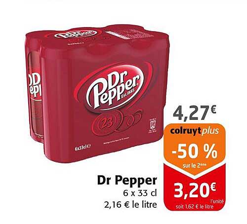 Dr Pepper 6 x 33 cl