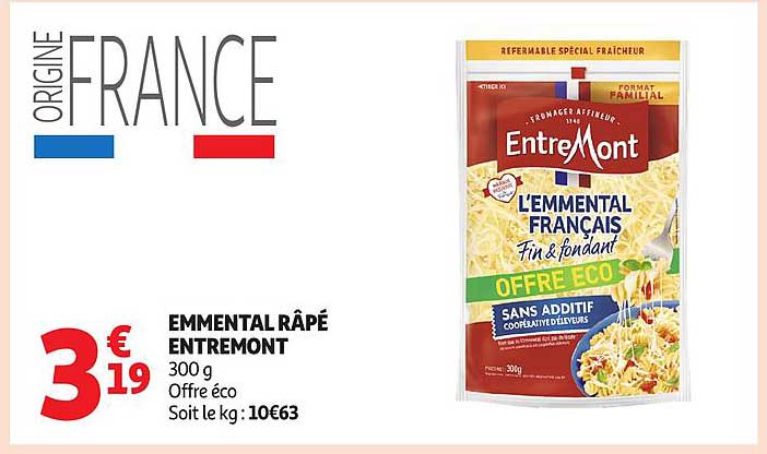 Emmental Râpé Entremont