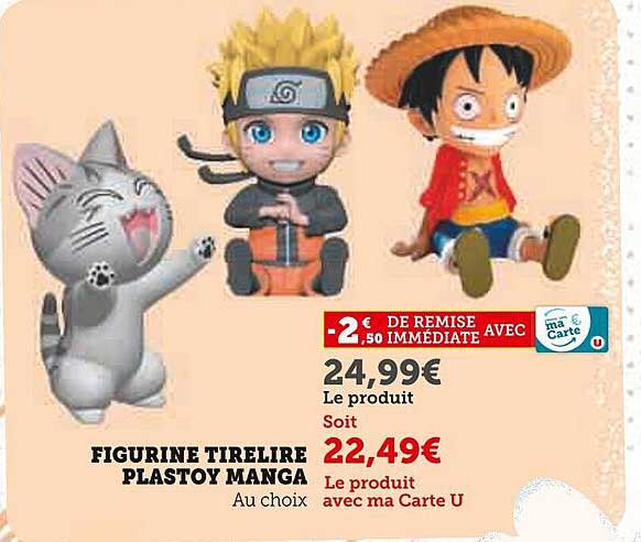 FIGURINE TIRELIRE PLASTOY MANGA
