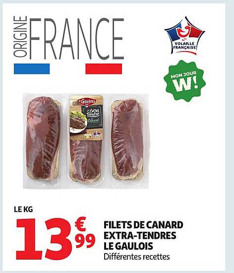 FILETS DE CANARD EXTRA-TENDRES LE GAULOIS