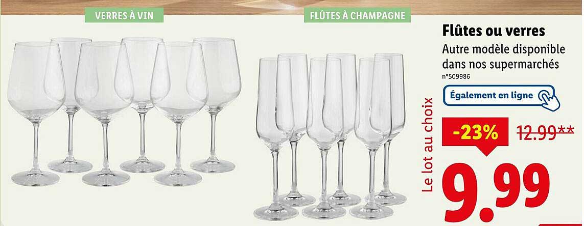 Flûtes ou verres