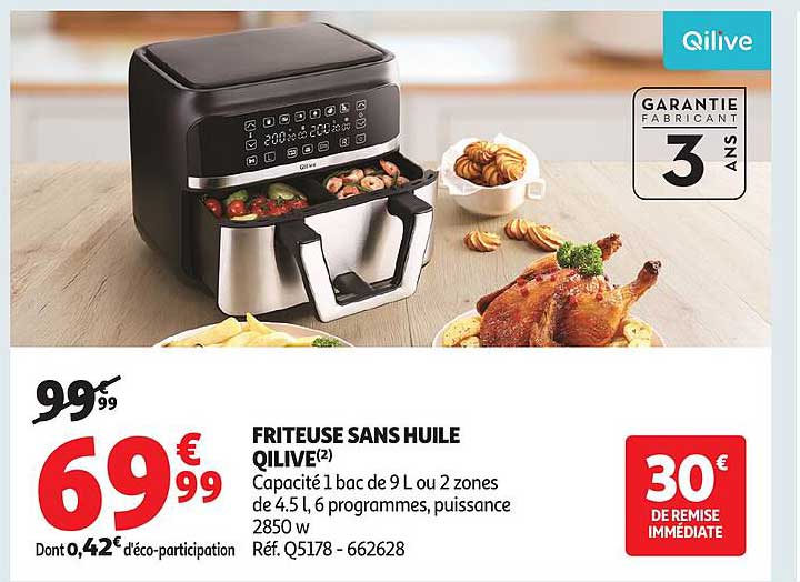 FRITEUSE SANS HUILE QILIVE