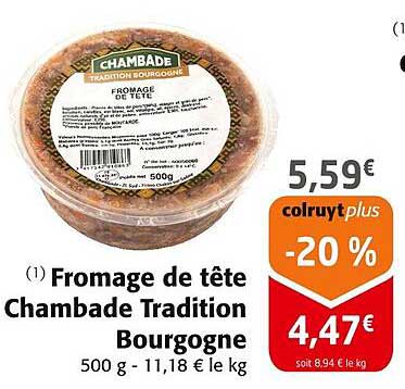 Fromage de tête Chambade Tradition Bourgogne