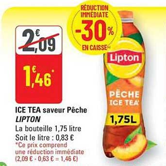 ICE TEA saveur Pêche LIPTON