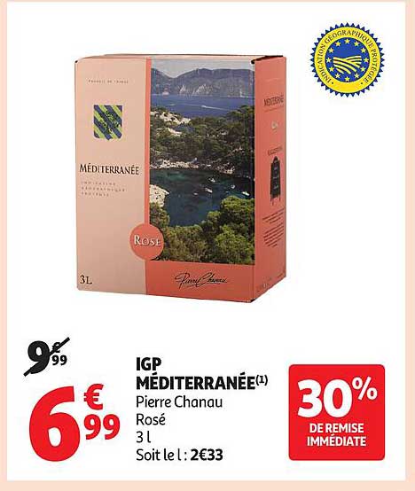 IGP MÉDITERRANÉE Pierre Chanau Rosé 3 L