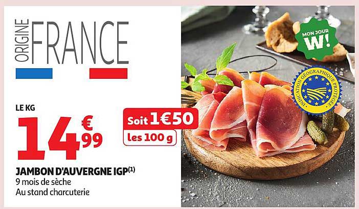 JAMBON D'AUVERGNE IGP