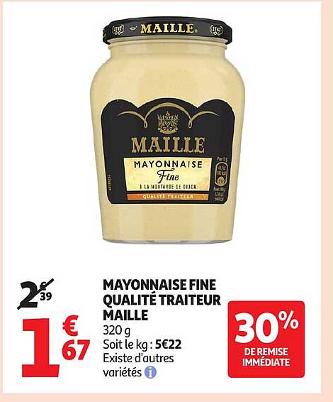 MAYONNAISE FINE QUALITÉ TRAITEUR MAILLE