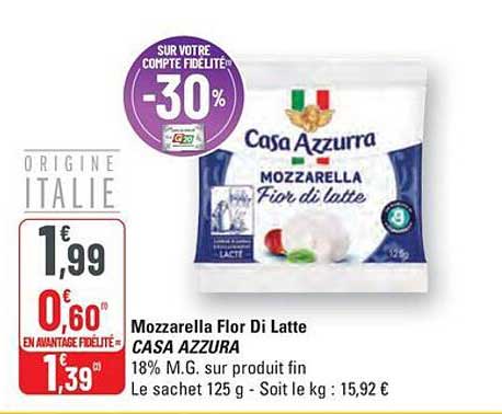 Mozzarella Flor Di Latte CASA AZZURRA