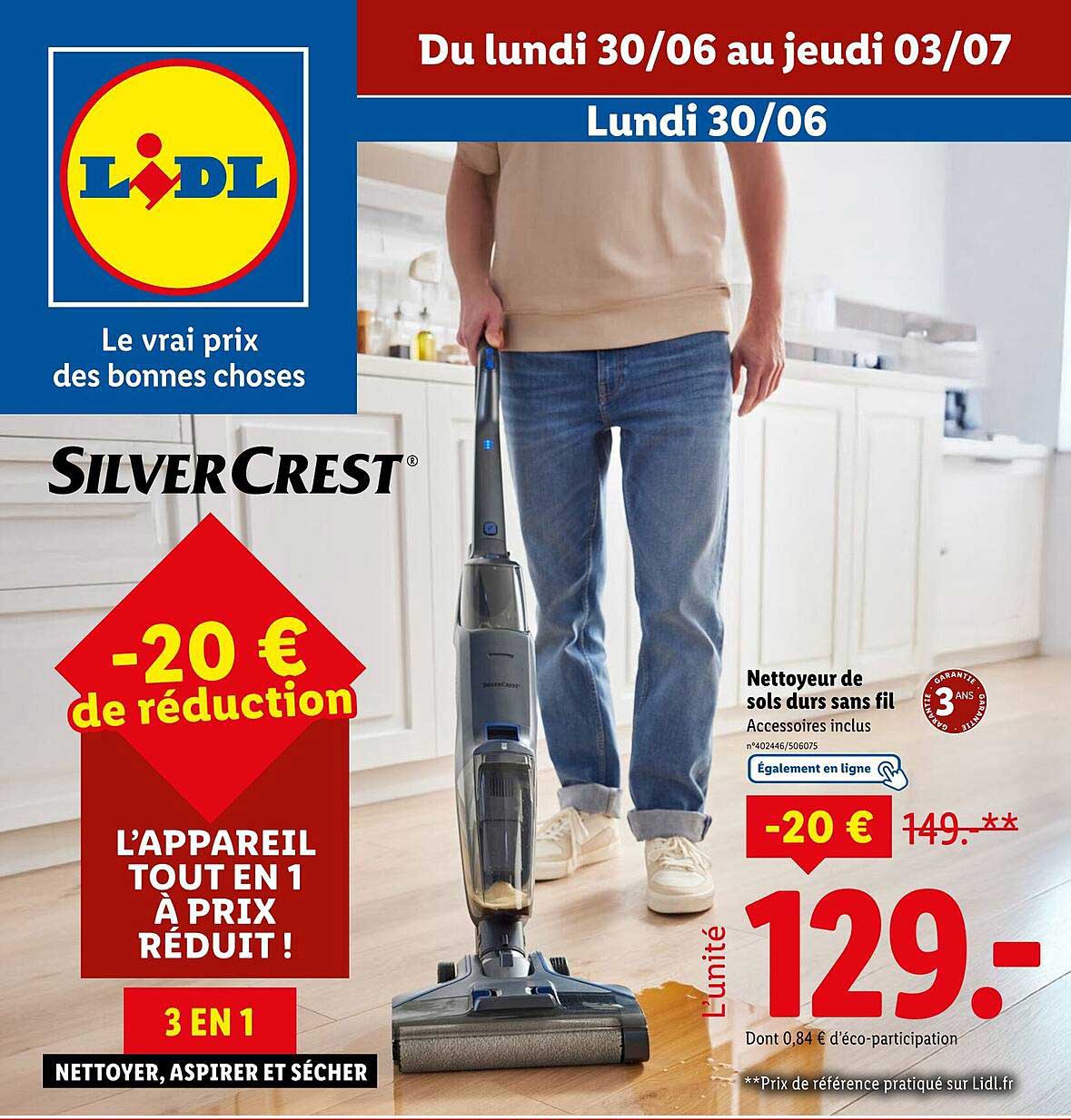Nettoyeur de sols durs sans fil SilverCrest