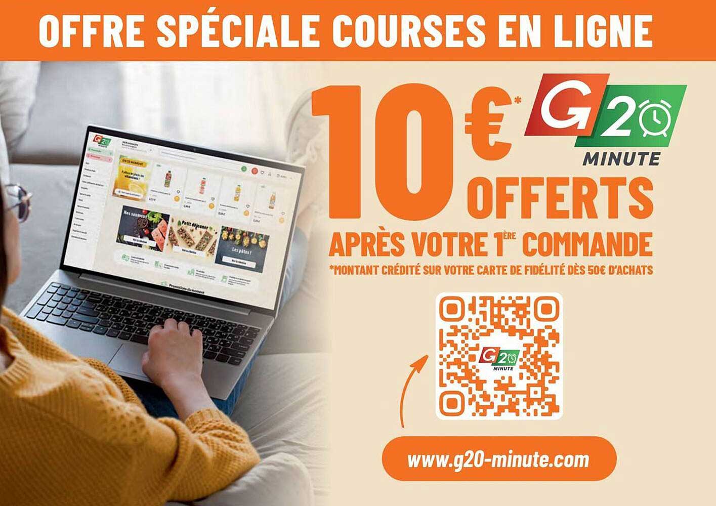 OFFRE SPÉCIALE COURSES EN LIGNE