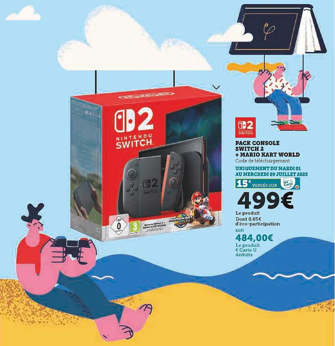 PACK CONSOLE SWITCH 2 + MARIO KART WORLD