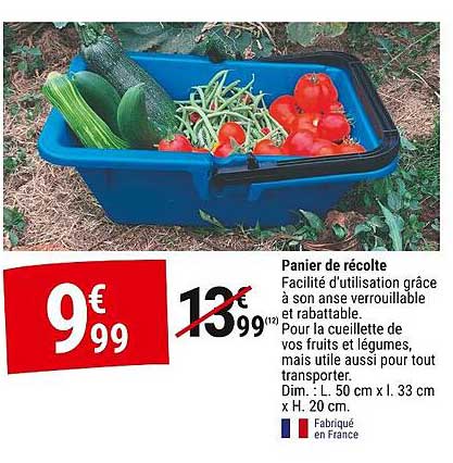 Panier de récolte