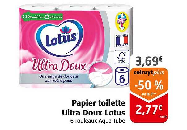 Papier toilette Ultra Doux Lotus