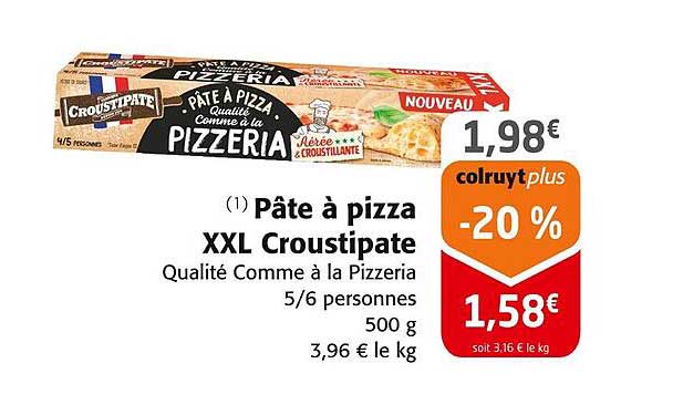 Pâte à pizza XXL Croustipâte